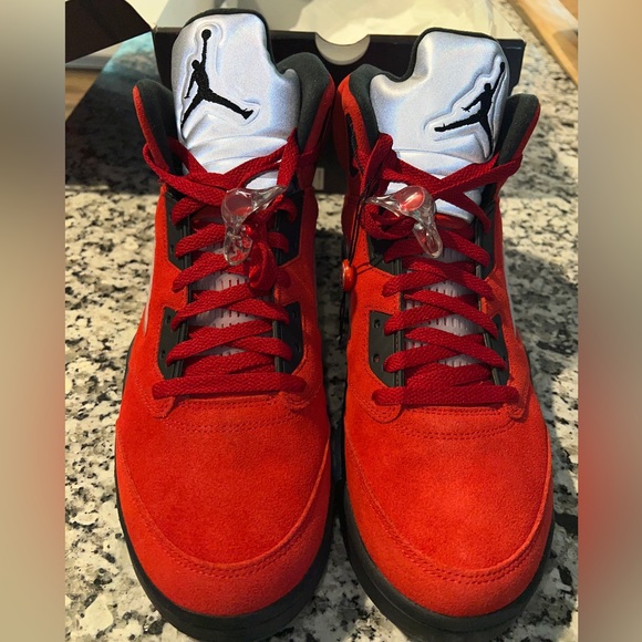 Jordan 5 Retro / Varsity Red/Black-White Men’s 13 - Picture 3 of 5